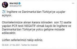 İngiltere ve Danimarka’dan Türkiye’ye uçuşlar...