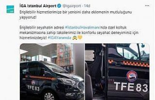 İstanbul Havalimanı’nda engelli yolculara özel...
