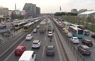 İstanbul’da trafikte yoğunluk