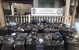 İzmir’de 2 milyon 420 bin adet bandrolsüz makaron...
