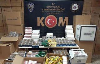 İzmir’de piyasa değeri 6 milyon lira olan kaçak...