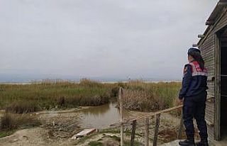 Jandarma ekipleri Göksu Deltasında denetim yaptı