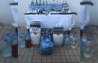 Jandarmadan sahte alkol satan büfelere operasyon