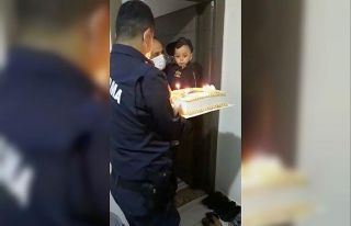 Jandarmadan şehit oğluna sürpriz doğum günü
