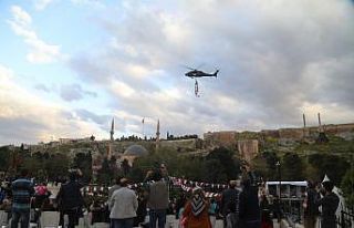 Jandarmanın gözbebeği Balıklıgöl semalarında...