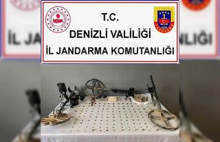 Kaçak kazı yapan 3 şüpheli tarihi eserler ile...