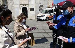 Kadın Acil Destek (KADES) uygulaması İstiklal Caddesinde...