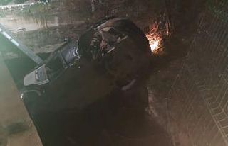Kanala uçan cipin sürücüsü hayatını kaybetti