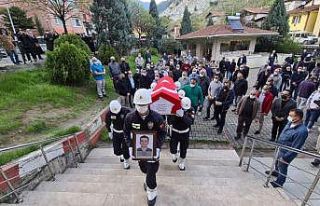 Kanserden vefat eden polis memuru son yolculuğuna...