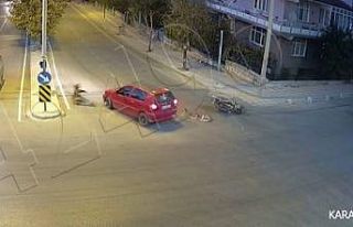 Karaman’da iki ayrı trafik kazası MOBESE kamerasına...
