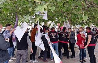 Karantinada olması gerekirken eylem için meydana...