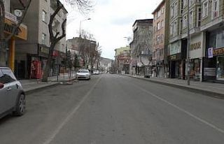 Kars’ta caddeler boş kaldı