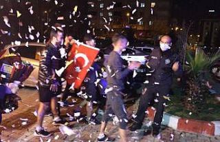 Kavga ihbarına giden polis ekiplerine sürpriz