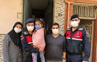 Kaybolan küçük kız jandarma tarafından bulundu