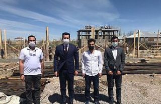 Kaymakam İlidi, hükümet konağı inşaatını inceledi