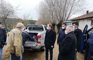 Kaymakamı Sak ve Başkan Akağaç’tan yaşlı ve...