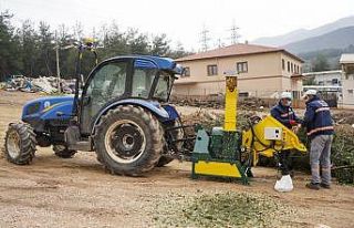 Kestel’de budama atıkları organik gübreye dönüşüyor