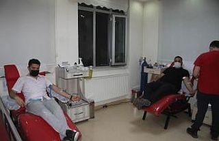 Kilis’te iftardan sonra kan bağışı