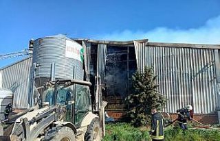 Kırklareli’nde hayvan çiftliğinde yangın