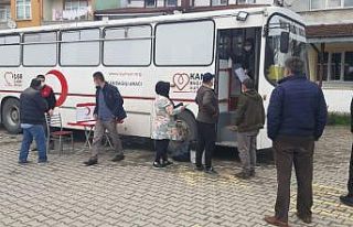 Kısıtlamada kan bağışında bulundular
