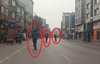 Kısıtlamayı scooter ile deldiler