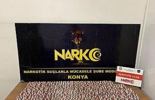 Konya’da 5 bin 945 uyuşturucu hap yakalandı