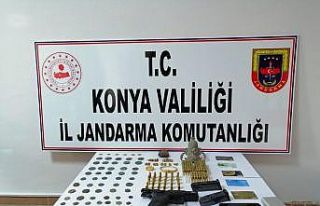 Konya’da 91 adet tarihi eser ele geçirildi