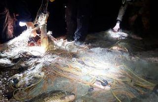 Konya’da baraj gölünde yasa dışı av denetimleri