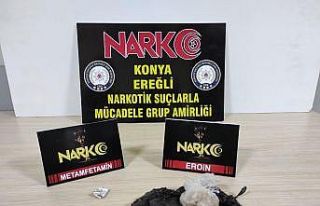 Konya’da uyuşturucu operasyonu: 2 gözaltı