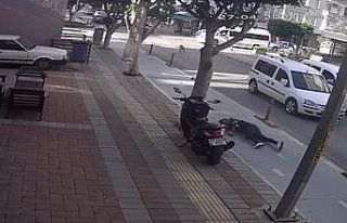 Köpeğe çarpan motosikletin sürücüsü ağır...