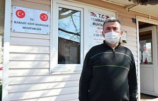 Korona virüs denetimi esnasında restoranda muhtara...