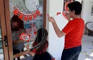 Korona virüse yakalanan babaları ile 23 Nisan’ı...