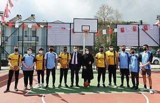 Kumbağ Meslek Lisesi spor sahasına kavuştu