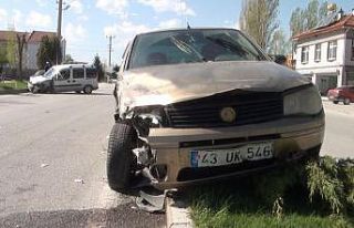 Kütahya’da trafik kazası: 1 yaralı