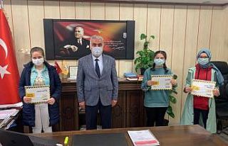 LGS deneme sınavında dereceye giren öğrencilere...