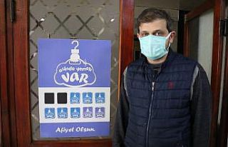 Lokantada başladığı “askıda yemek” projesini...