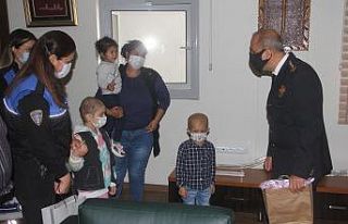 Lösemili çocuklar emniyet müdürü oldu