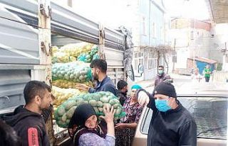 Malkara’da 106 ton patates ve soğan dağıtıldı