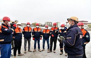 Mamak arama kurtarma ekibinden nefes kesen tatbikat