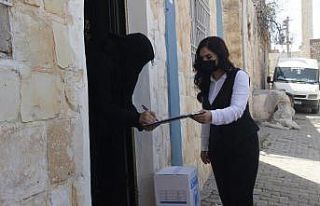 Mardin’de Suriyeli ihtiyaç sahibi ailelere gıda...