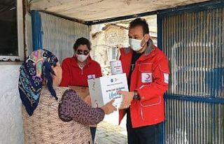 Menteşe Kızılay’dan kırsal mahallelere gıda...