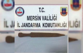 Mersin’de lejyoner kılıcı ele geçirildi