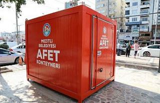 Mersin’in ilk acil durum deprem konteyneri Mezitli’ye...