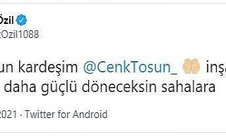 Mesut Özil’den Cenk Tosun’a geçmiş olsun mesajı