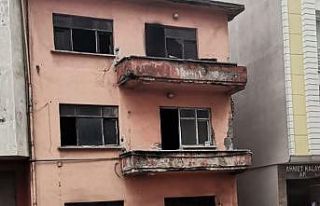 Metruk binada yangın