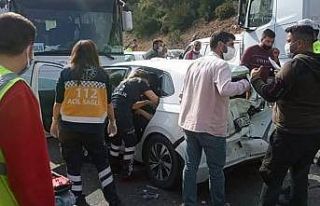 Milas - Bodrum karayolunda zincirleme kaza