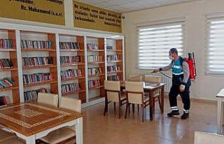 Müze ve kütüphaneler dezenfekte edildi