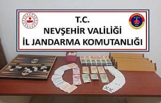 Nevşehir’de bağ evine kumar baskını