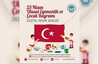 Odunpazarı’ndan 23 Nisan temalı dijital resim...