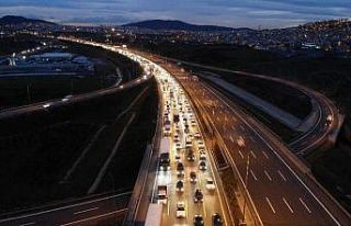 Otoyolda bakım onarım çalışması